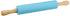 Silicone hy80-10 dough baker roller with wood handle 45 * 6cm - blue