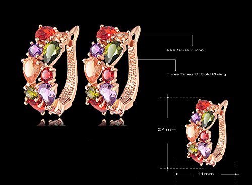 Yellow Chimes Non PrecioUS Metal Clip-On Earrings For Women (Multi-Colour)(Ycer-004975-Mc)