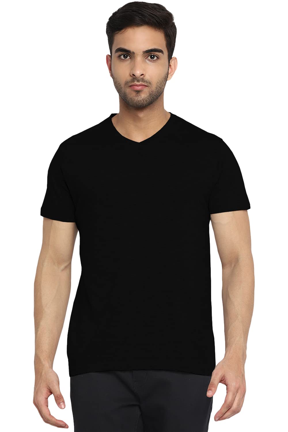 Deniklo Men's Solid Regular T-Shirt