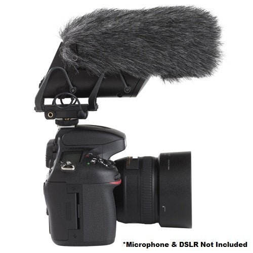 Shure A83-FUR Windjammer, Ideal for Lenshooper VP83 & VP83F Microphones, Noise Reduction, Professional Recording Equipment, Black  Shure   