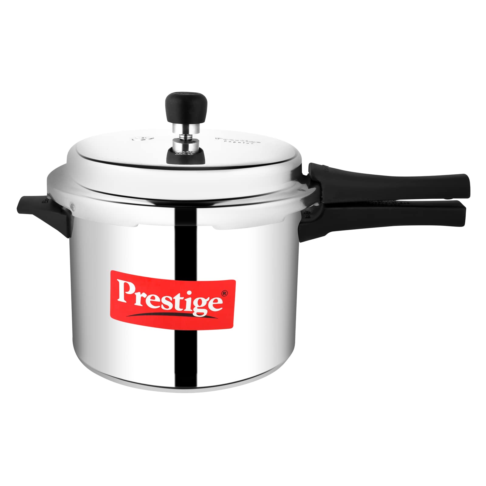 Prestige Popular Aluminum Pressure Cooker, 5 L, Silver