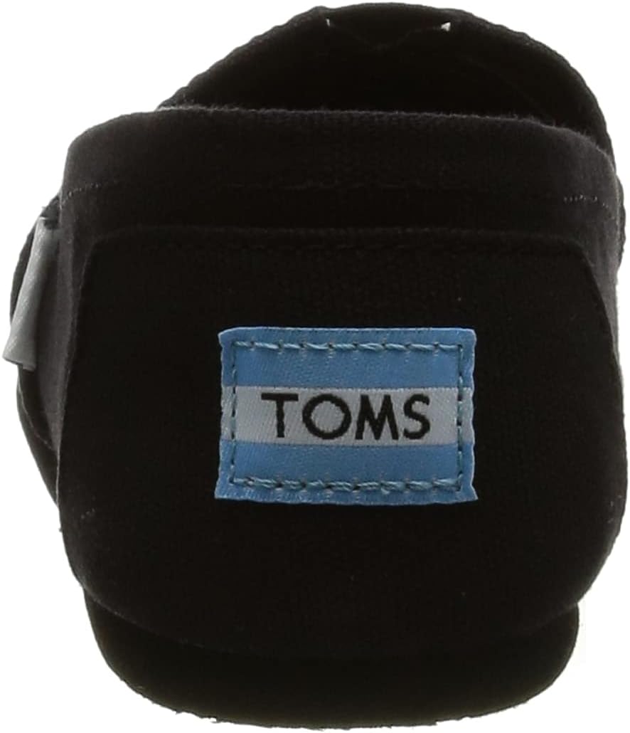 TOMS Baby Boys' Brushed Denim Youth Aliso Vulcanized Espadrilles, Black  TOMS   