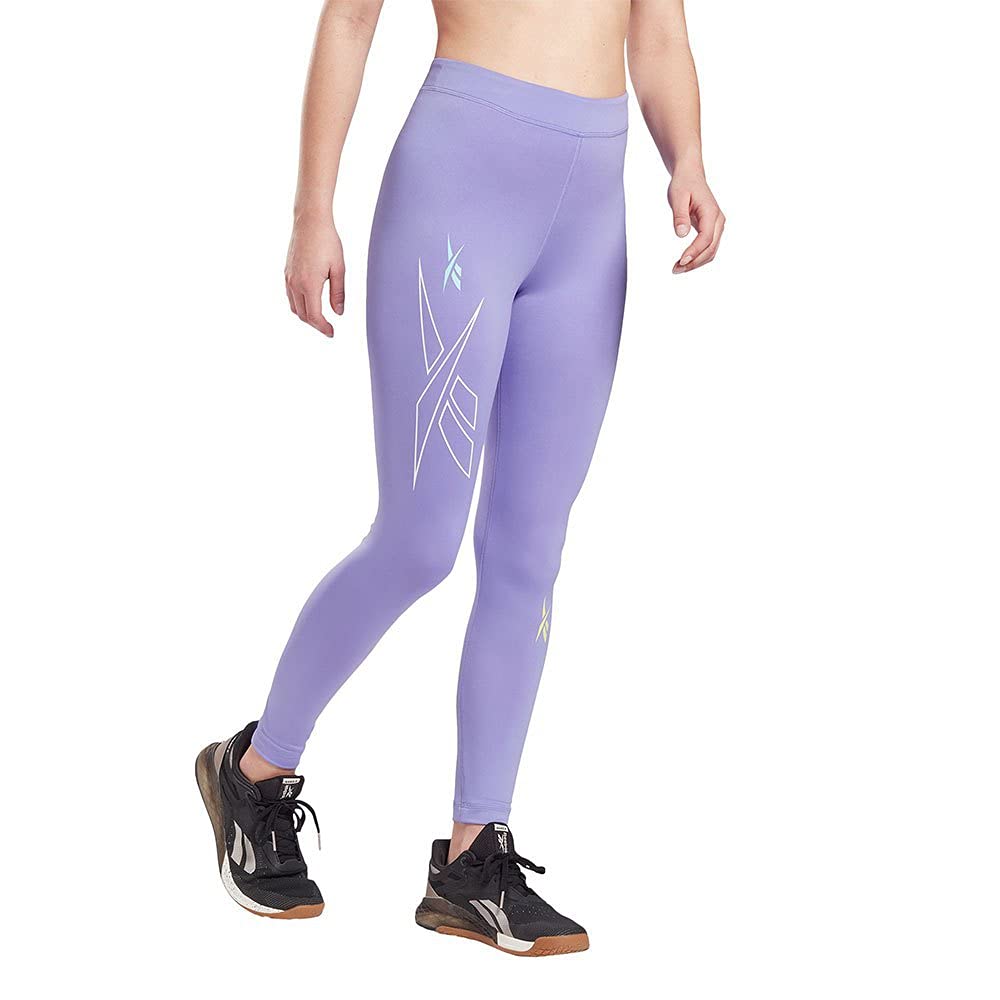 Reebok Printed Logo Elastic Waistband Leggings for Women