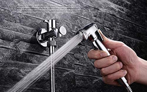 ECVV Portable Toilet Bidet Faucets Handheld Shower Spray Shattaf Head For Wash Bathroom Toilet Car Rinse Pet Shower Sprayer