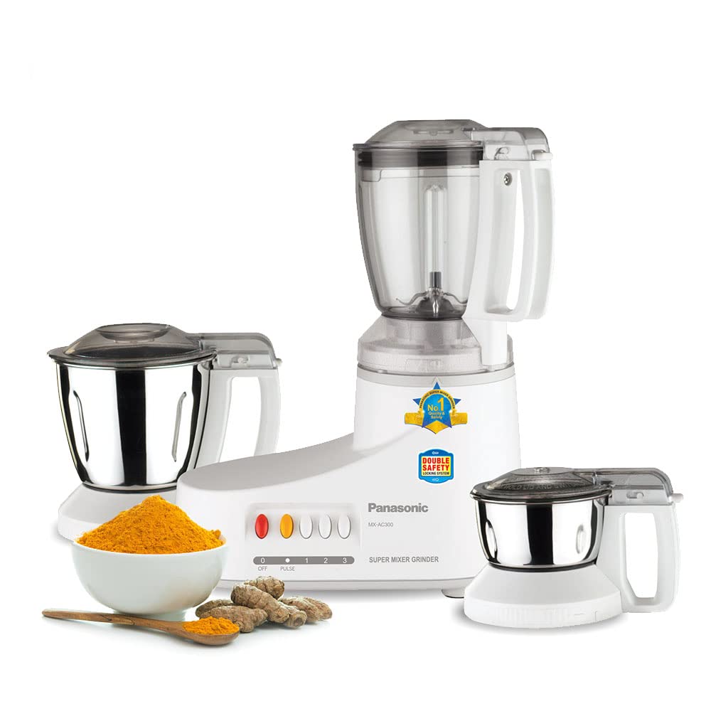 Panasonic Mixer Grinder With 3 Jar Mxac300