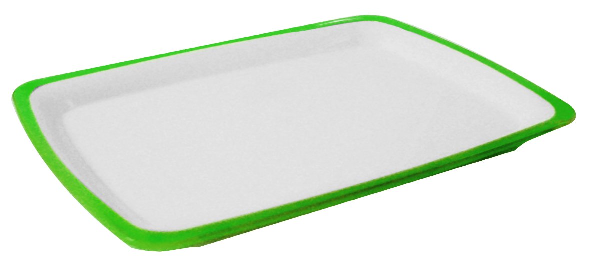 Omada SQUARE Rectangular Serving Plate, 34.5 x 23.5 cm - Green