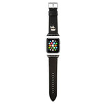 CG Mobile Karl Lagerfeld Strap PU Saffiano Karl Head Logo For Apple Watch 42/44MM - Black