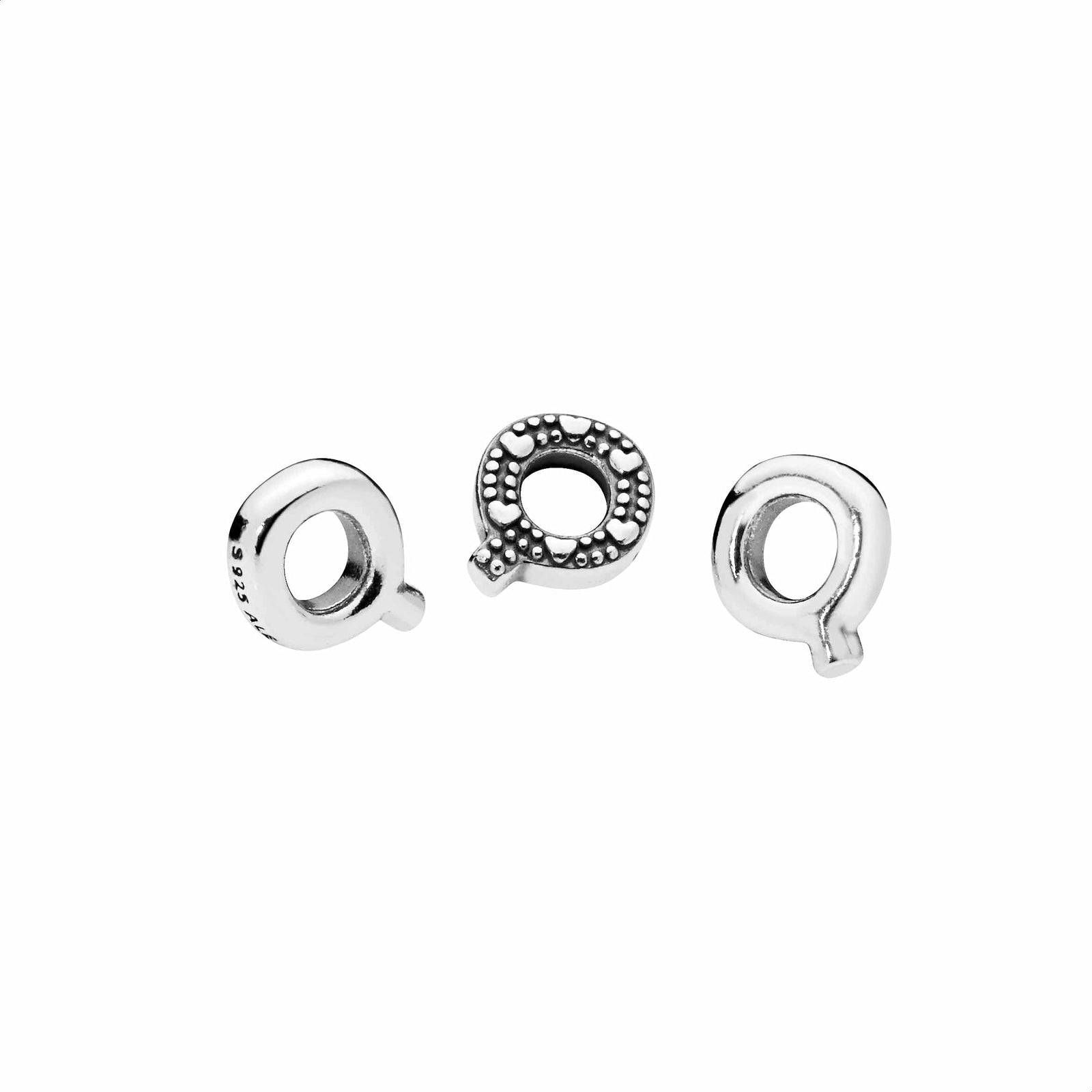 Pandora Silver Letter Q Shaped Locket Element