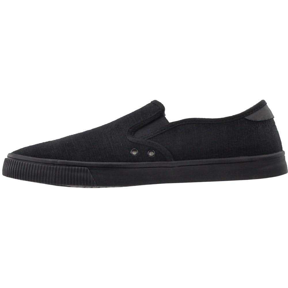 TOMS Canvas Men's Baja Slip On Shoes - Black - 10015000