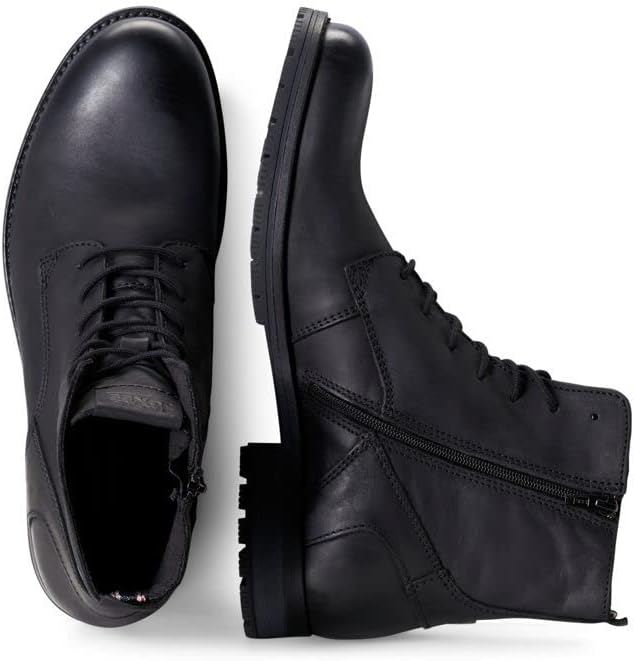 Jack & Jones Orca Leather Anthracite mens Chukka Boots