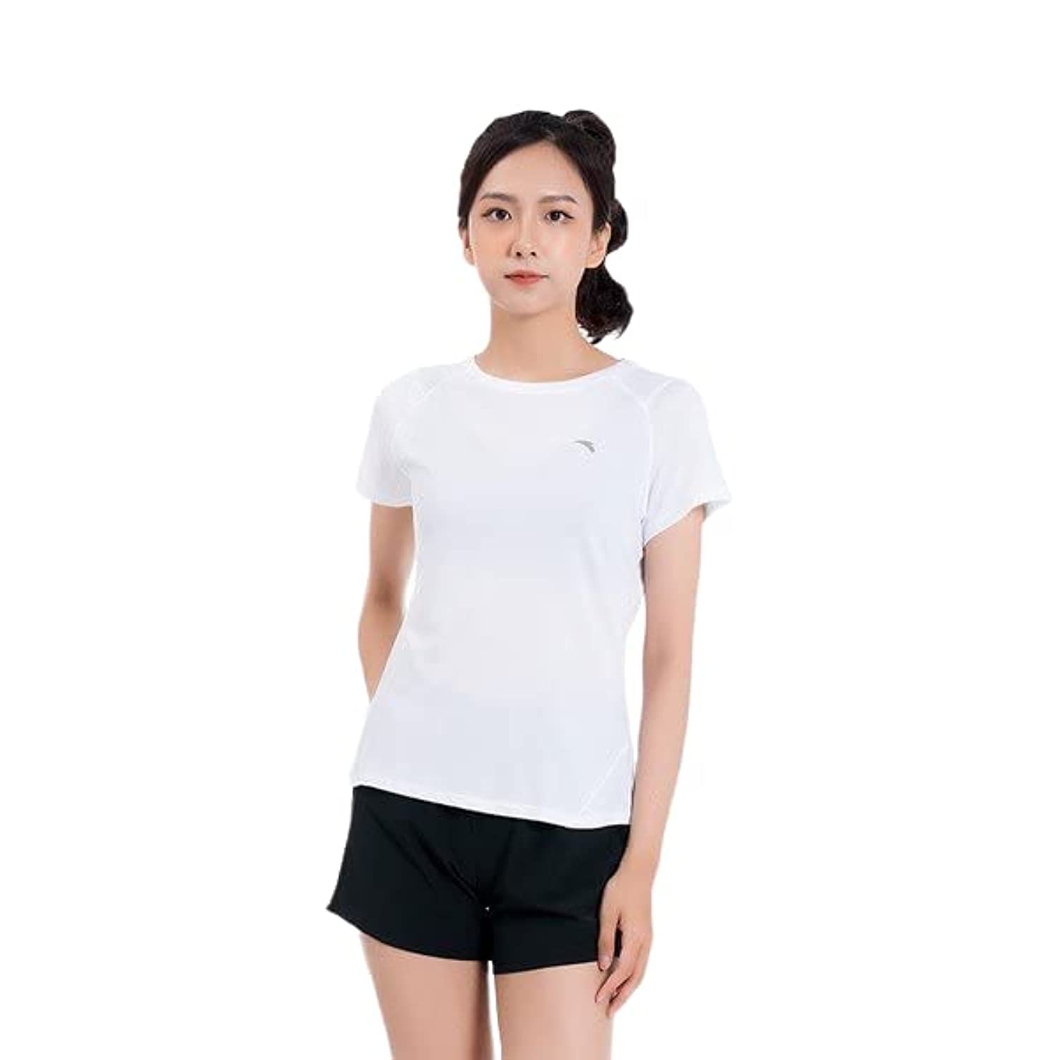 ANTA SS TEE For WOMEN, PURE WHITE, XL, PURE WHITE, XL