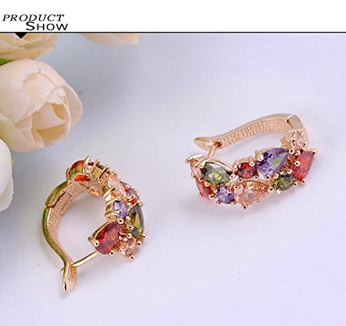 Yellow Chimes Non PrecioUS Metal Clip-On Earrings For Women (Multi-Colour)(Ycer-004975-Mc)