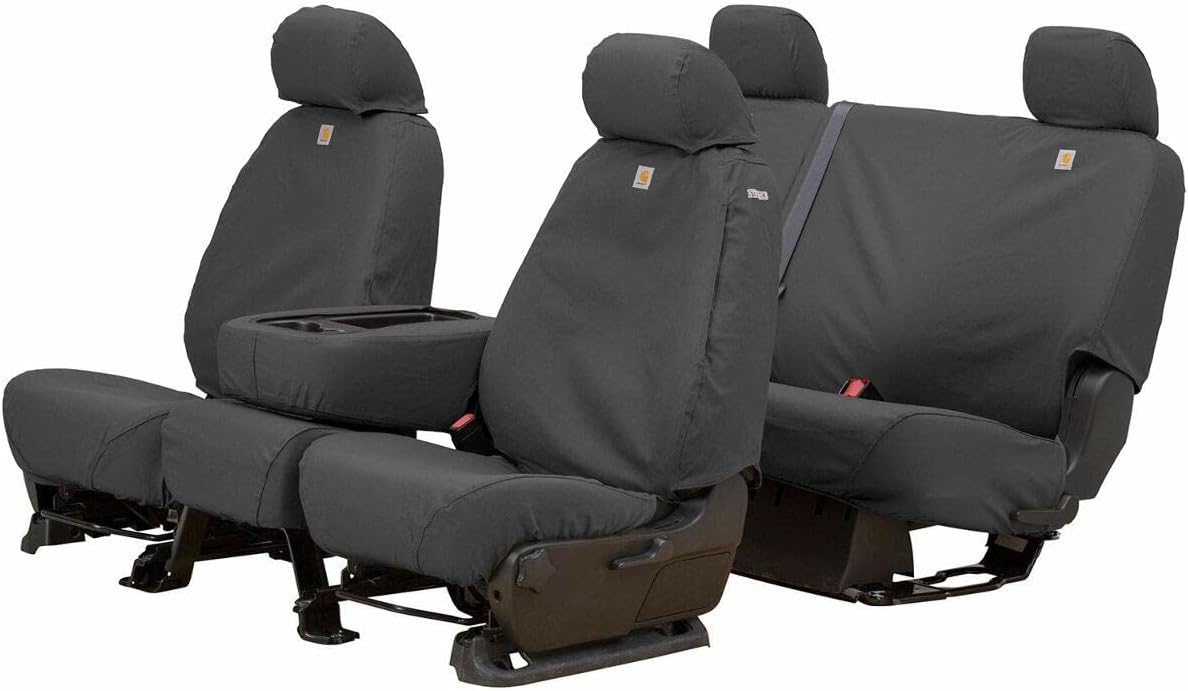 Covercraft Carhartt Seatsaver Custom Seat Covers | Ssc2509Cagy | 1St Row Bucket Seats | Compatible With Select Toyota Tacoma Models, Gravel  ‎Covercraft   