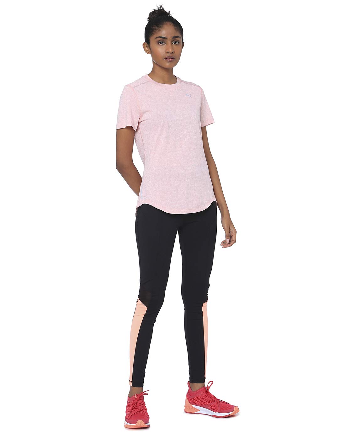 PUMA Women's Ignite Heather SS Tee