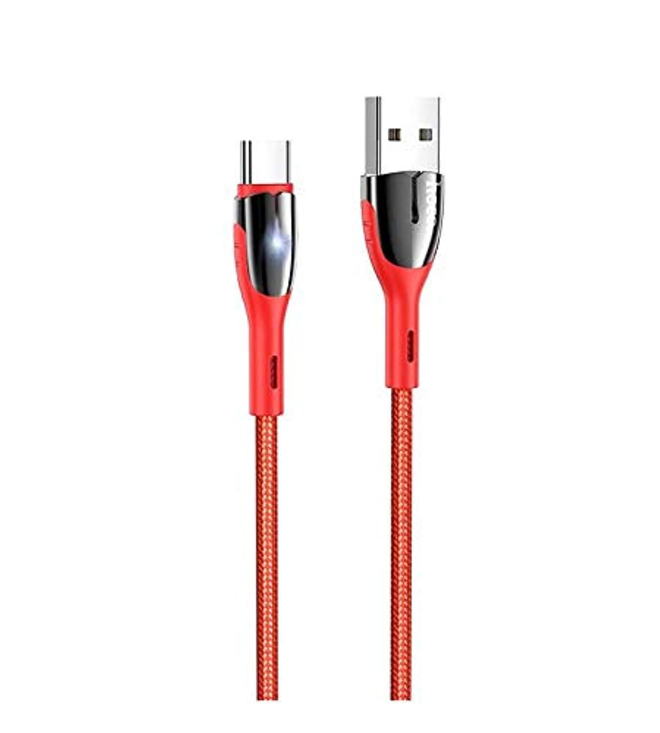 Hoco u89 - safeness charging data cable type-c - for samsung huawei oppo xiaomi - red