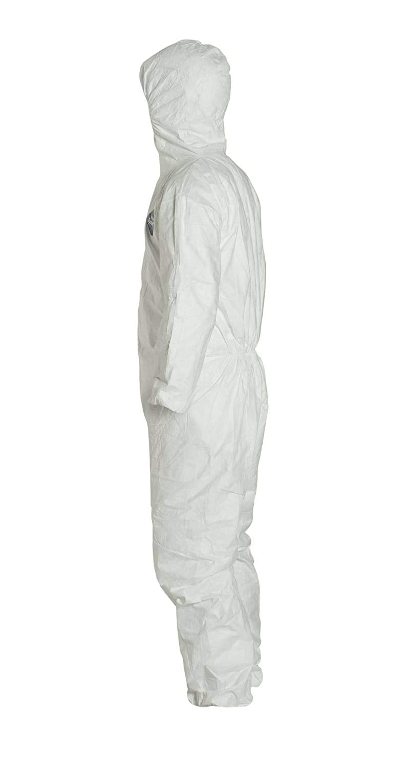 Tyvek TY127 Disposable Suit by Dupont with Elastic Wrists, Ankles and Hood  My   