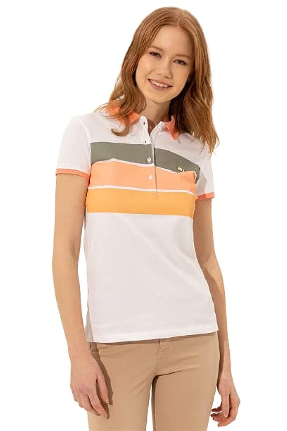 U.S. POLO ASSN. Womens G082GL0110001360282 Polo Shirt:XL