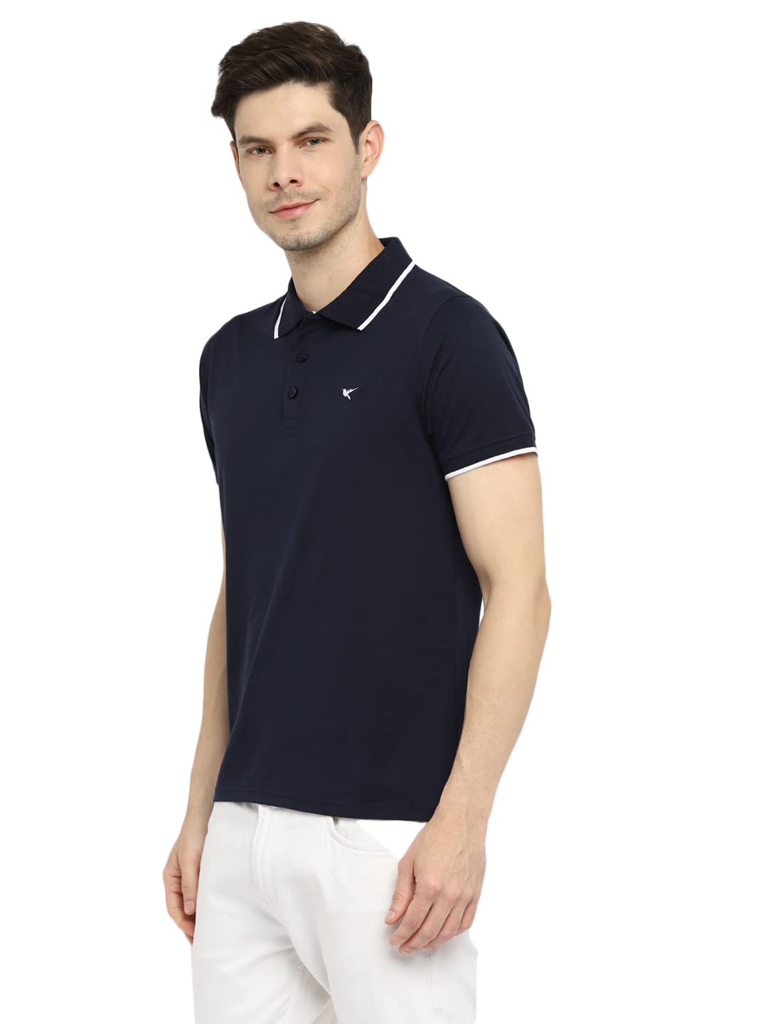 Deniklo Men's Solid Regular Polo Shirt