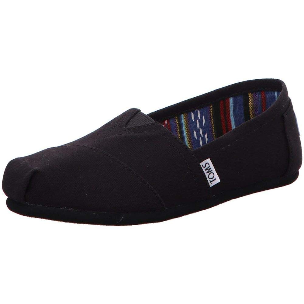 TOMS Baby Boys' Brushed Denim Youth Aliso Vulcanized Espadrilles, Black  TOMS   