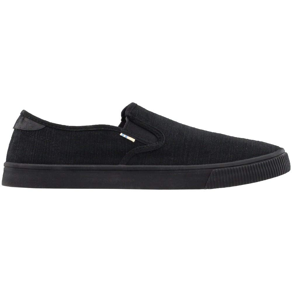 TOMS Canvas Men's Baja Slip On Shoes - Black - 10015000