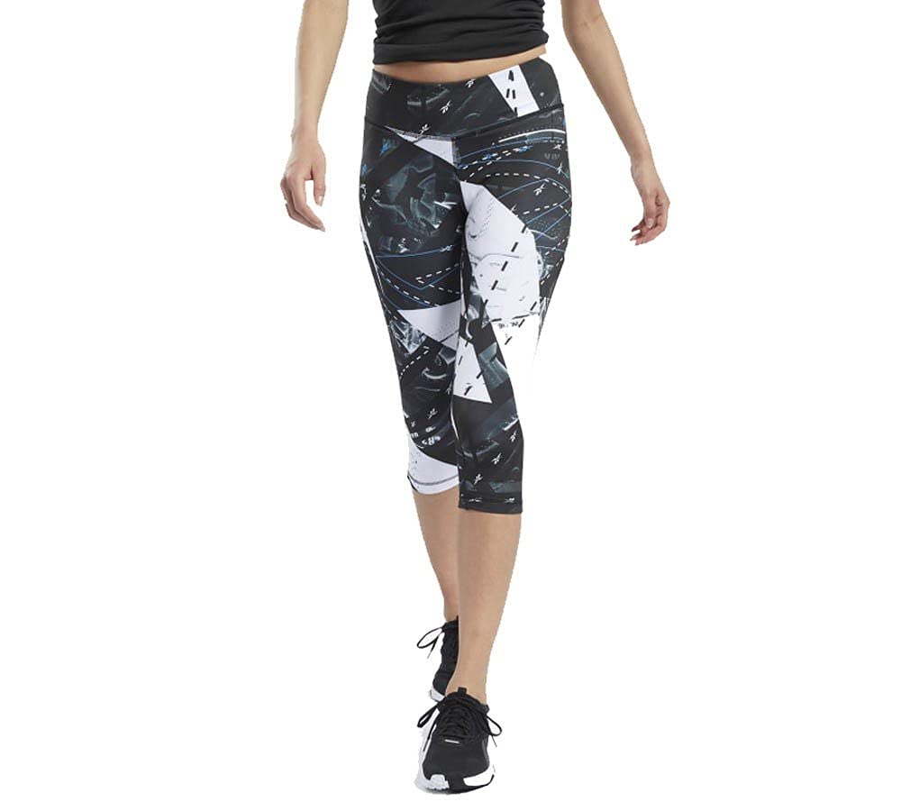 Reebok Women's Wor Aop Capri 3/4 Tights