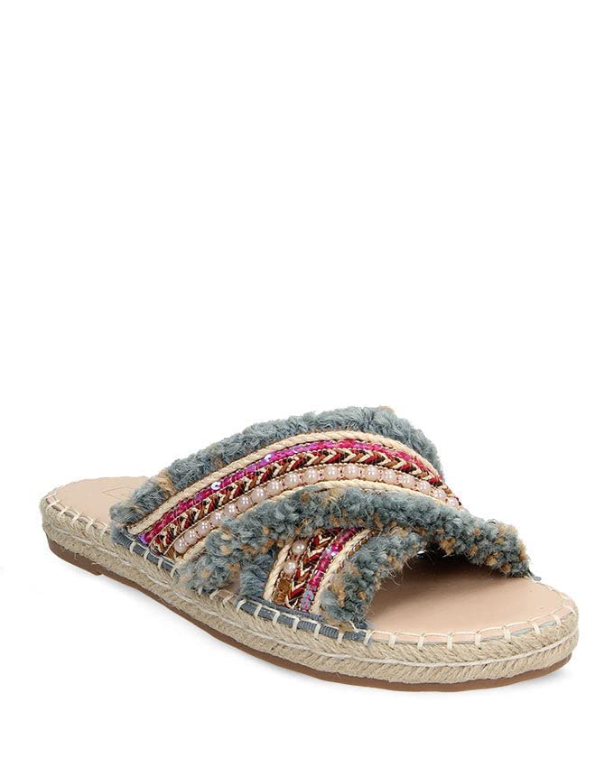 Dejavu X Strapped Espadrille Style Slipper