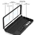 PUROOM for Samsung Galaxy Z Fold 4 Case Hinge Coverage Protective Case with Built-in Kickstand PC Magnetic All-Inclusive Shockproof Cover for Samsung Galaxy Z Fold 4 5G (Black)