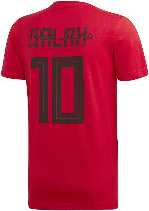 adidas Men's M SALAH 10 GRAPHIC T-Shirt, Red (Scarlet)