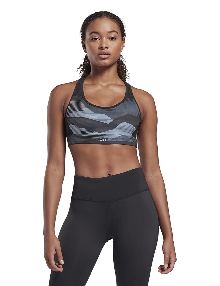 Reebok RE Lux Racer Bra-AOP Bra Sport,Women, XS