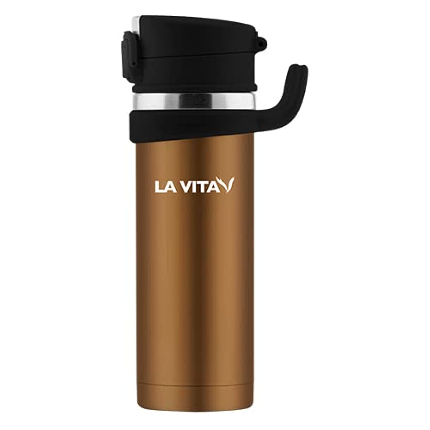 Lavita - Thermos Insulation Mug 0.45 Litre Black Gold Cover