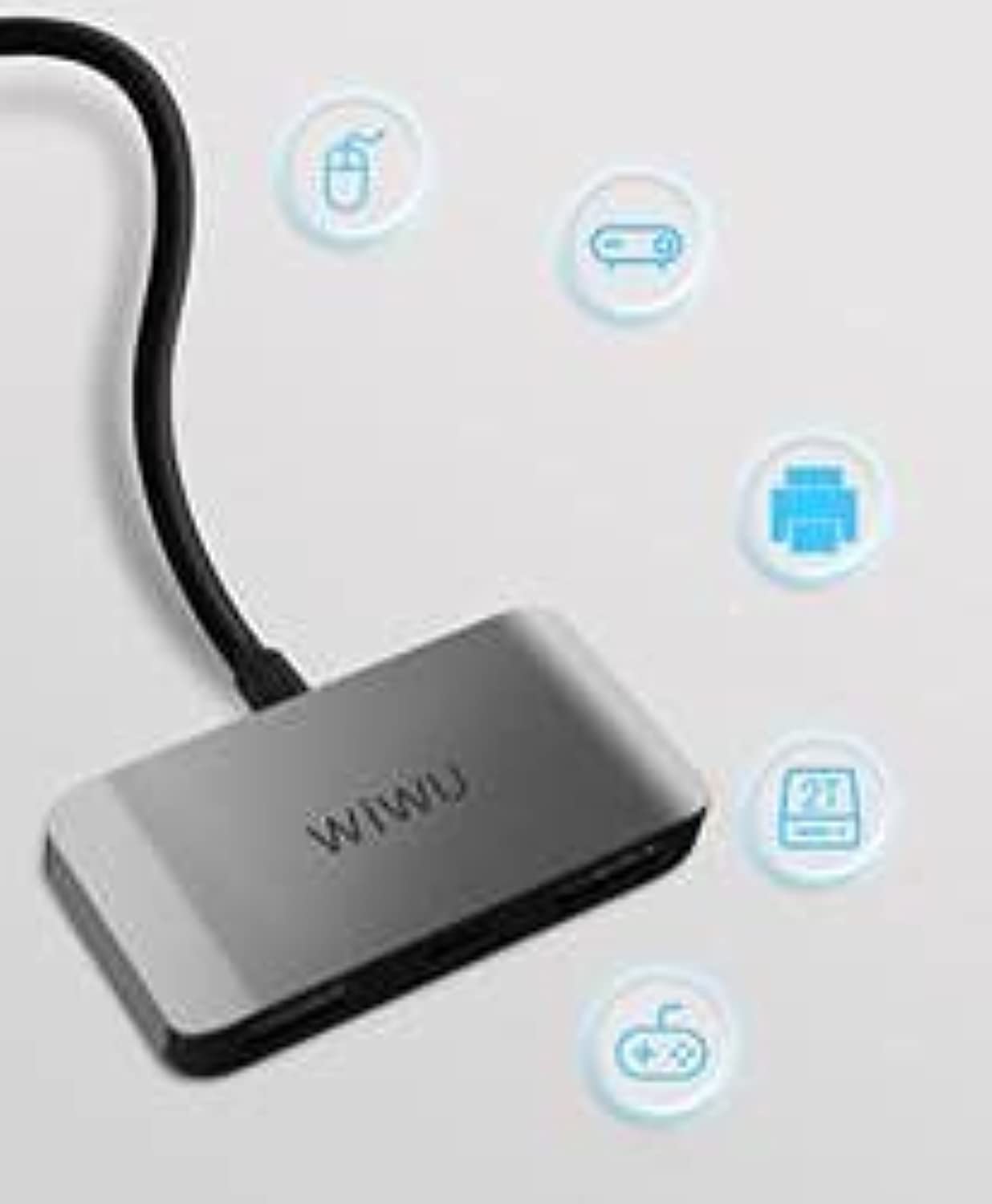 WIWU Alpha 3 In 1 USB-C Hub C2H, Gray  ‎WiWU   