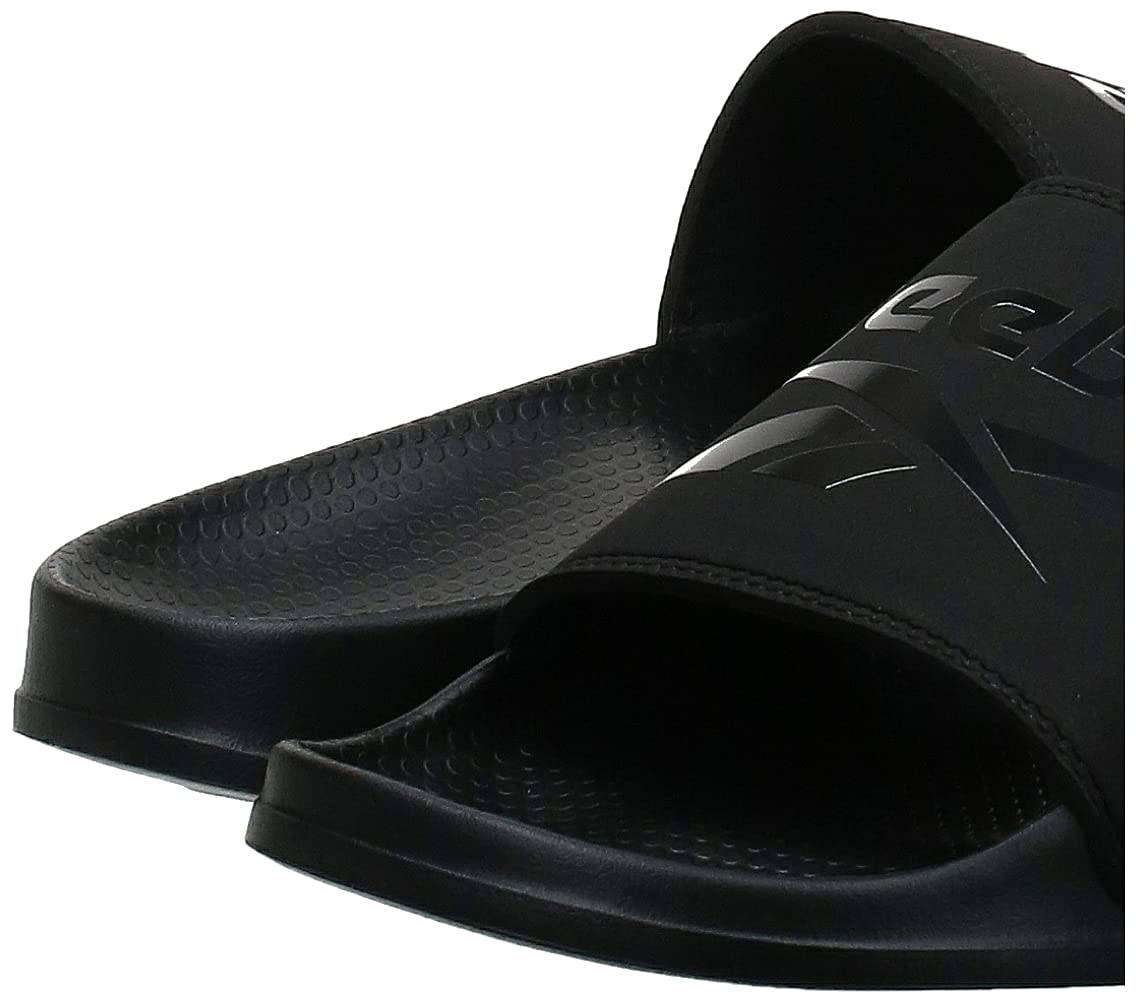 Reebok Mens Fulgere Slides Sandal, Color: Black, Size: 42 EU