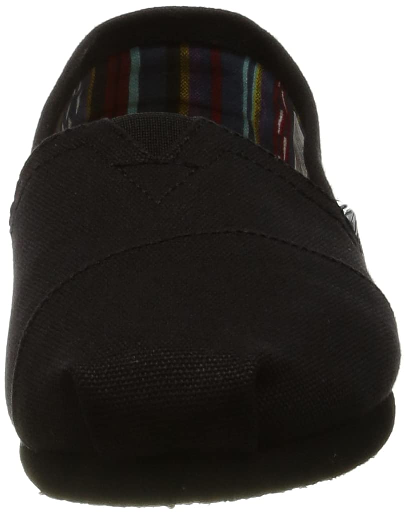 TOMS Baby Boys' Brushed Denim Youth Aliso Vulcanized Espadrilles, Black  TOMS   