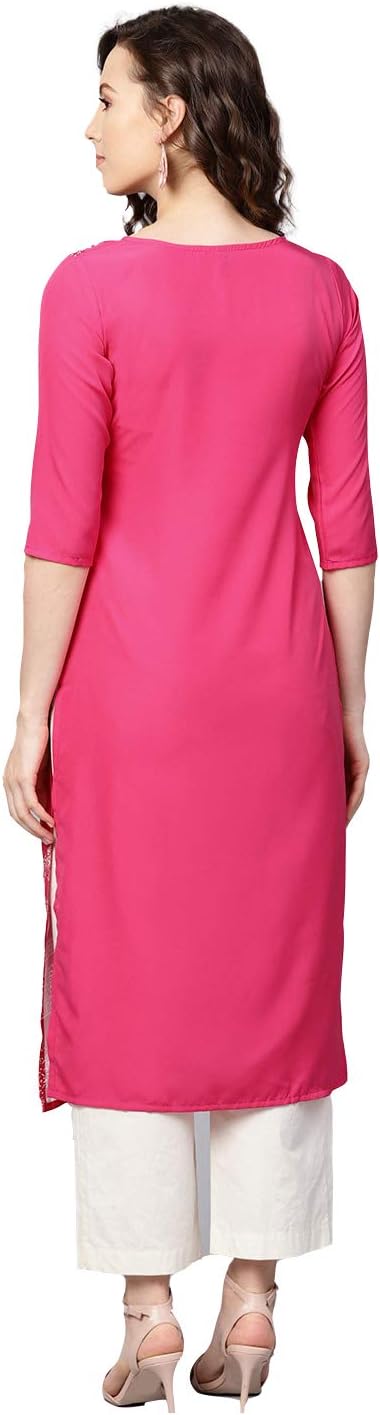 Vaamsi Women's VPK1609A Crepe A-Line Kurta