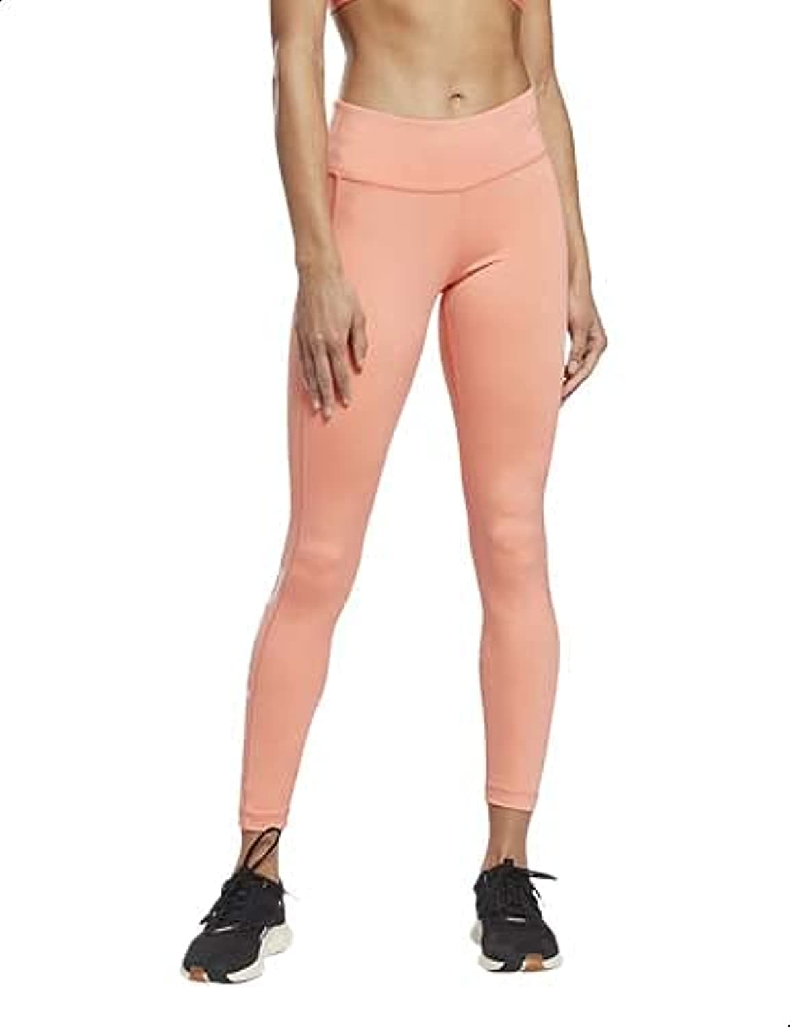 Reebok Legging femme Linear Logo, Twisted Coral, L