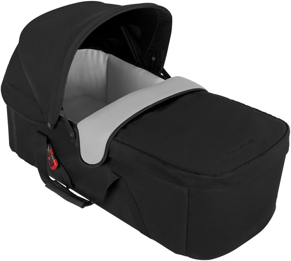 Maclaren Carrycot - Lay-flat environment for newborns up to 9kg or up to 65cm long, Ultra-soft breathable lining padded waterproof mattress, Fits Quest, Techno XT, Twin Techno Strollers