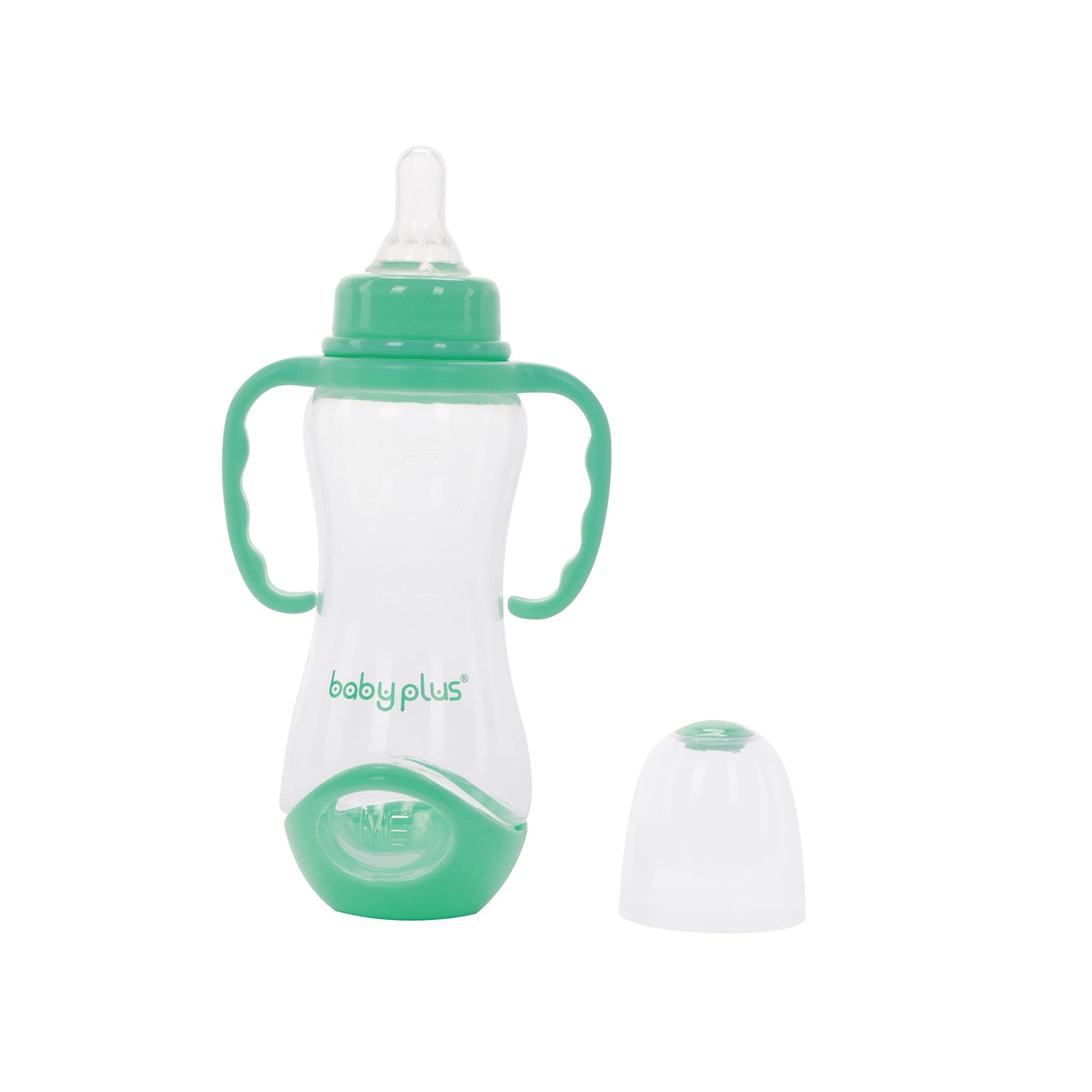 Baby Plus Feeding Bottle, For Newborn And Infant Feeding Bottle, Bpa Free, Green, 225 ml