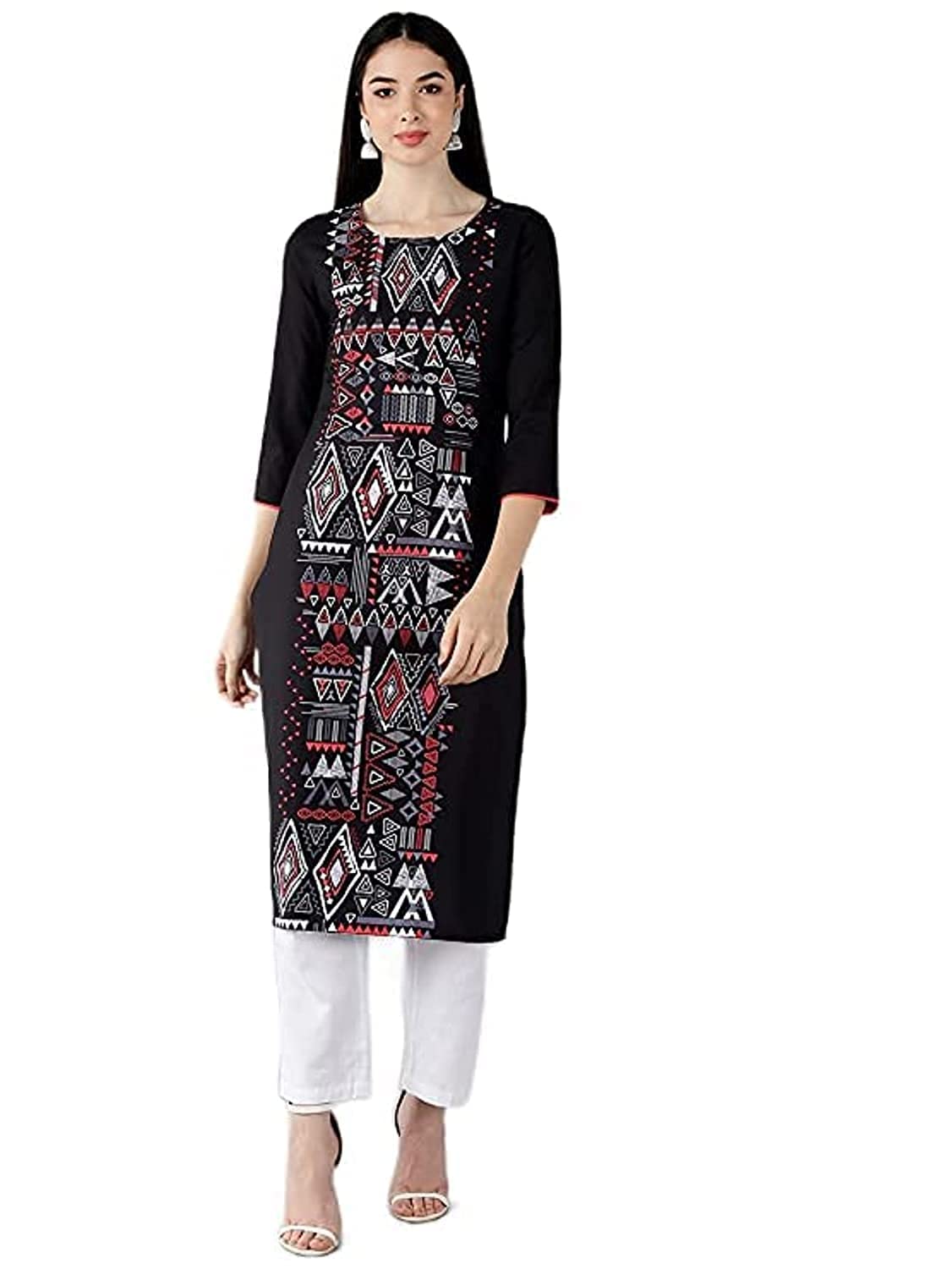 Vaamsi Women's VPK1619A Crepe A-Line Kurta