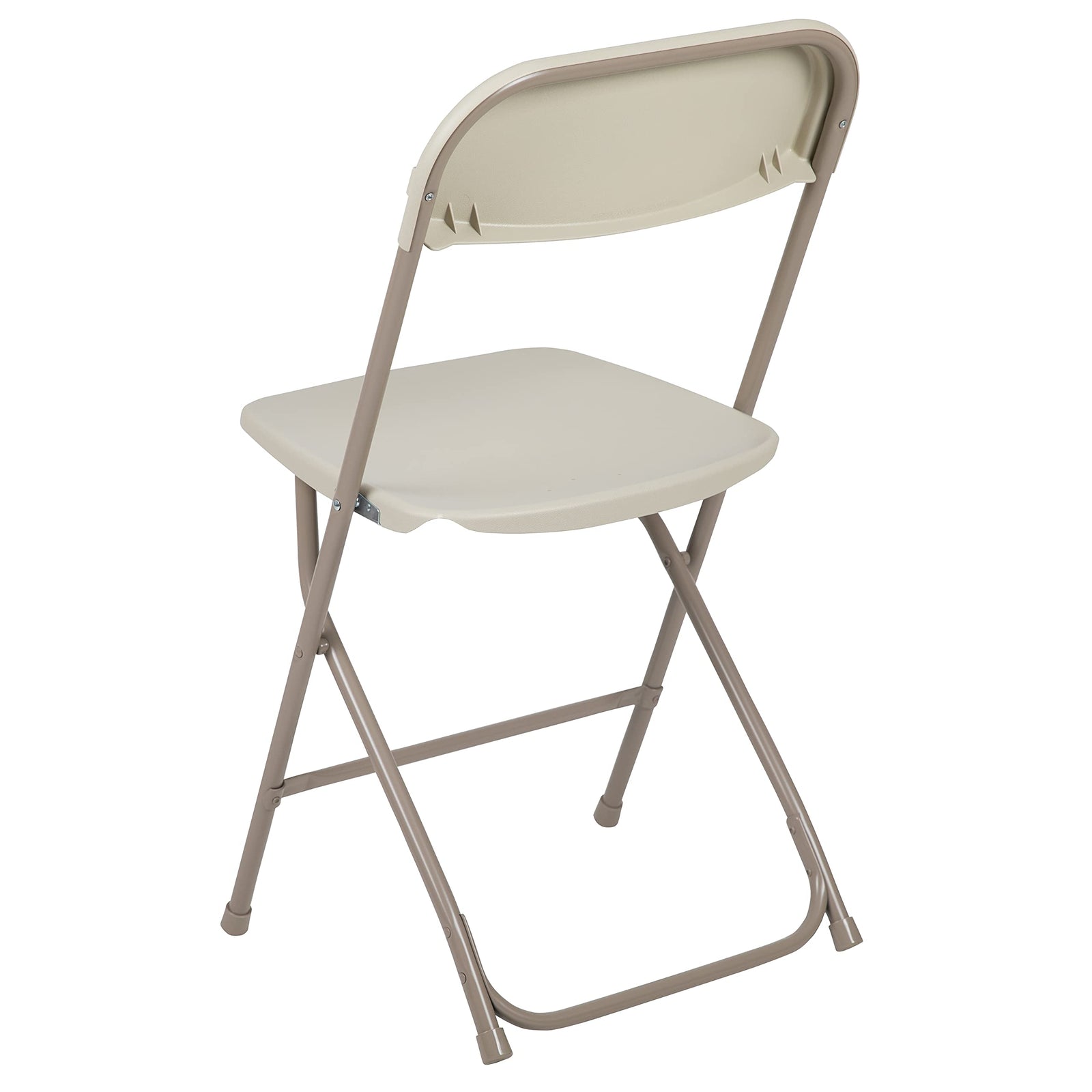 Flash Furniture Hercules™ Series Plastic Folding Chair - Beige - 6 Pack 650LB Weight Capacity Comfortable Event Chair-Lightweight Folding Chair