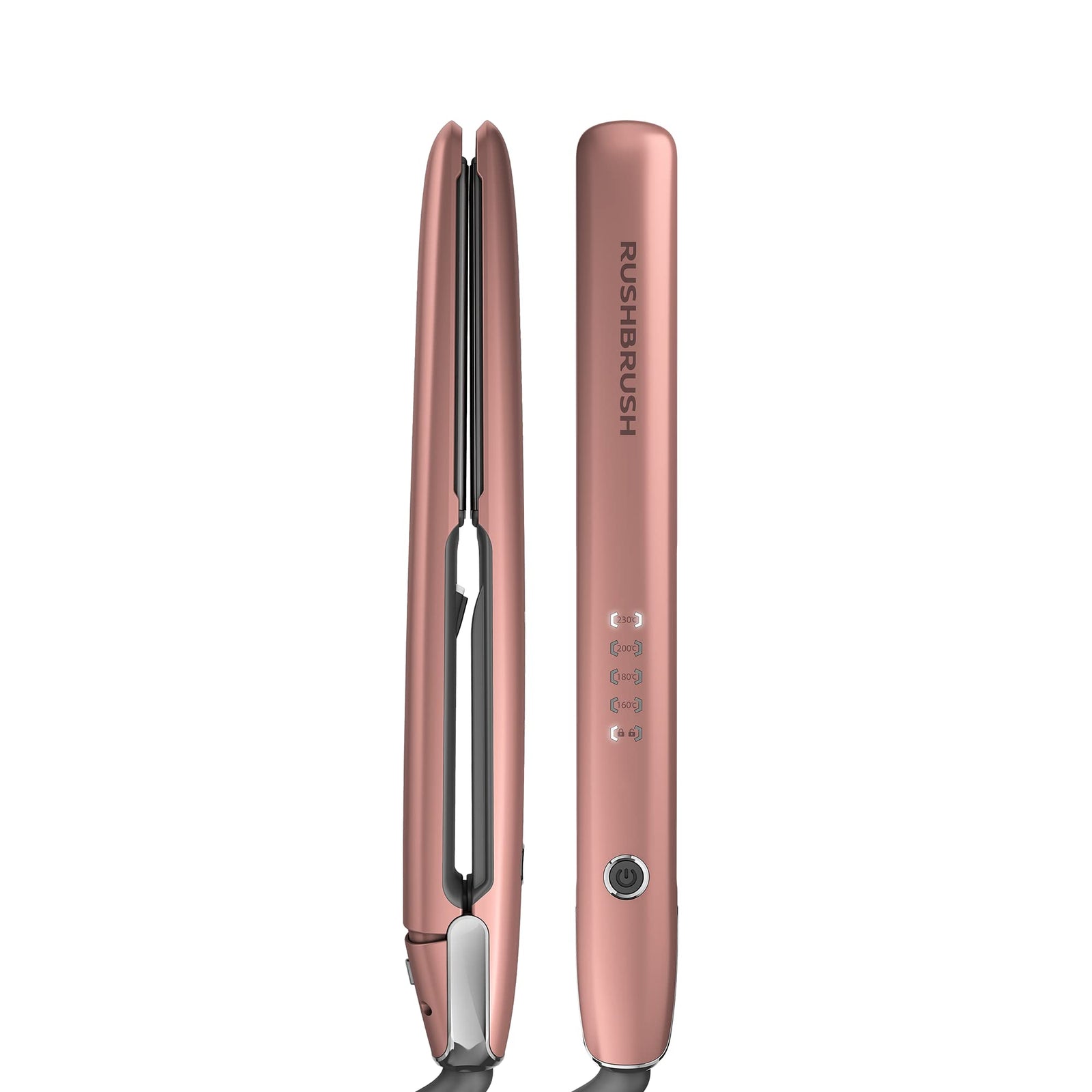 X3 Glam Straightener Rose Gold, Titanium Plates, Ionic, 230C, Fast Heat