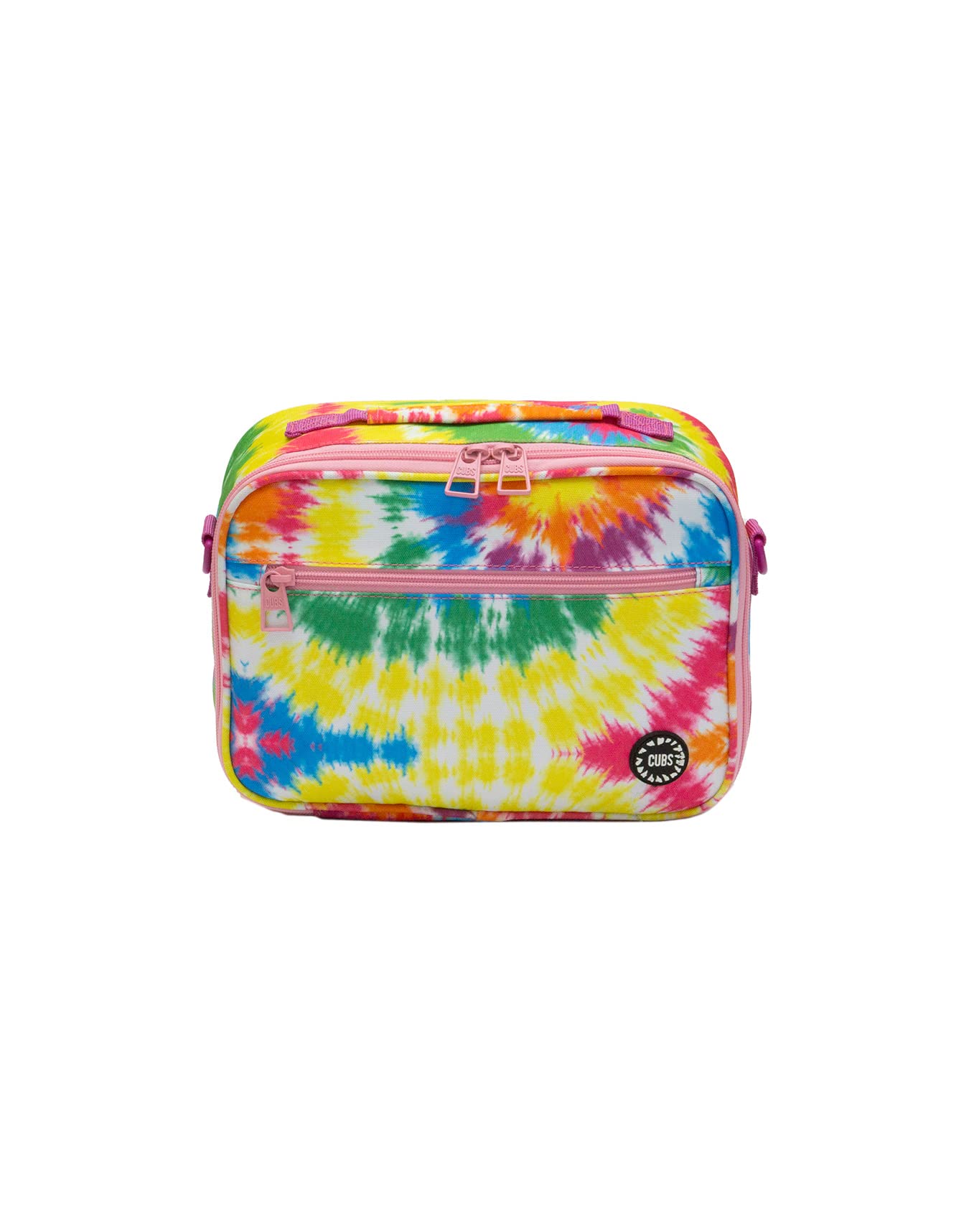 CUBS Classic Lunch bag with shoulder strap Pink Tie Dye