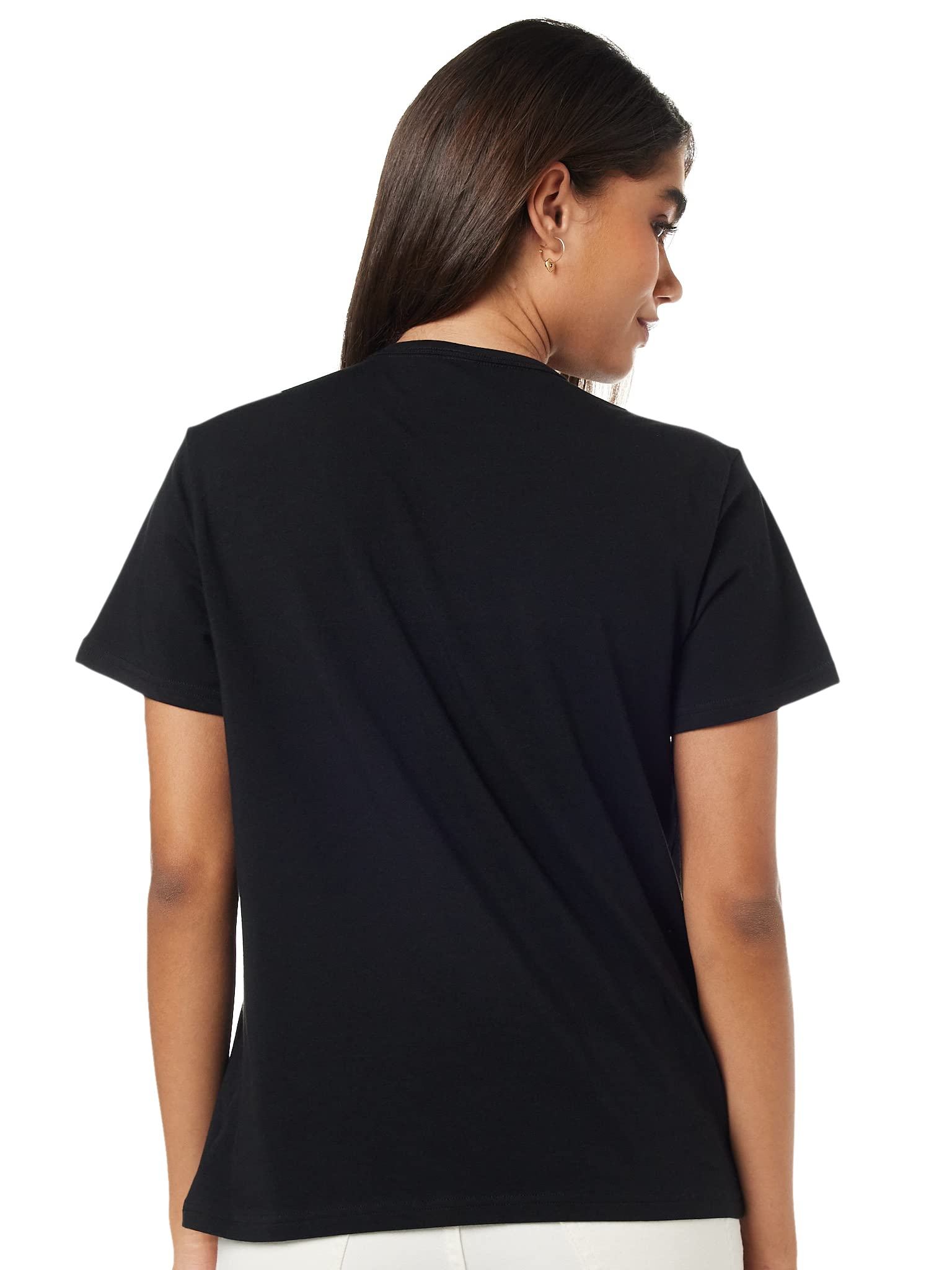 Calvin Klein Women's Short Sleeve Crew Neck T-Shirt (Pack of 1) - Black