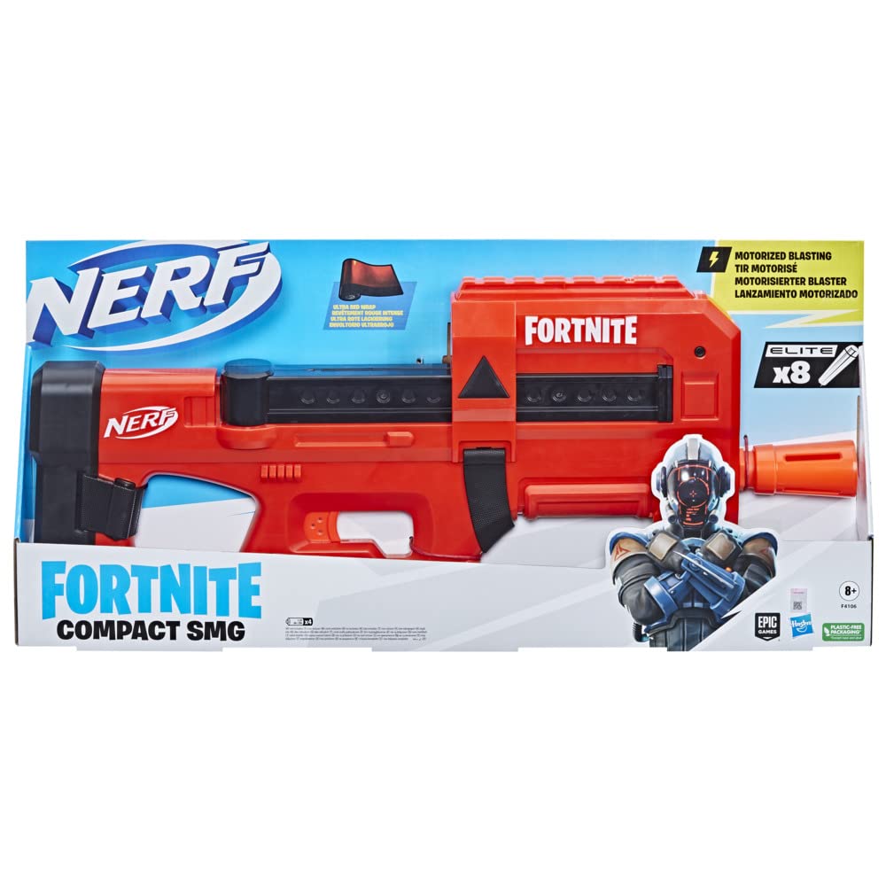 Nerf Fortnite Compact SMG Blaster, Multicolor, One Size, F4106EU4