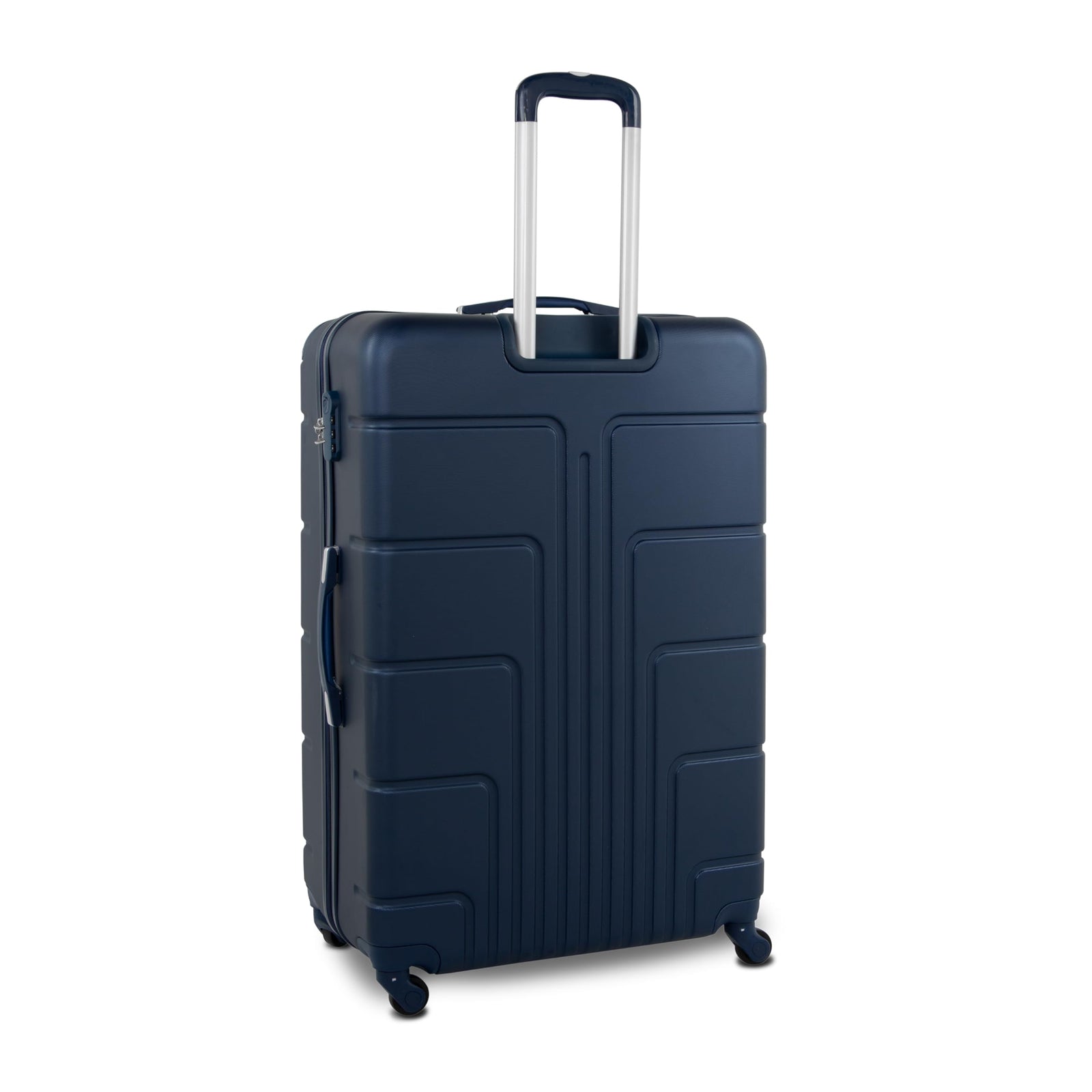 Senator Hard Shell Luggage Set 3-Piece Suit Case on Wheels for Unisex Travel A1012 | ABS Lightweight Hard sided Luggage with Spinner Wheels 4 (Set of 3, Navy Blue)