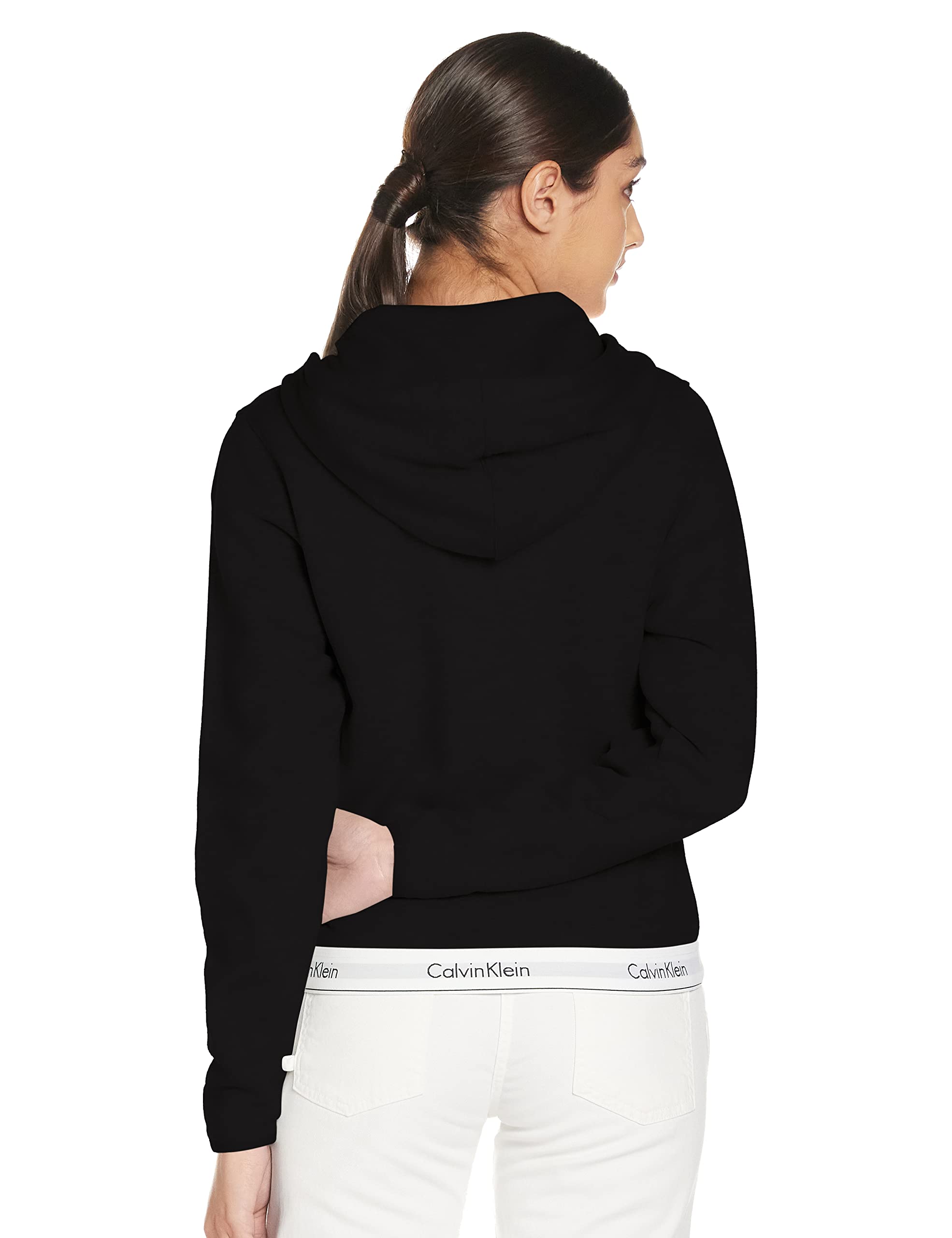 Calvin Klein Womens Top Hoodie Full Zip Knits