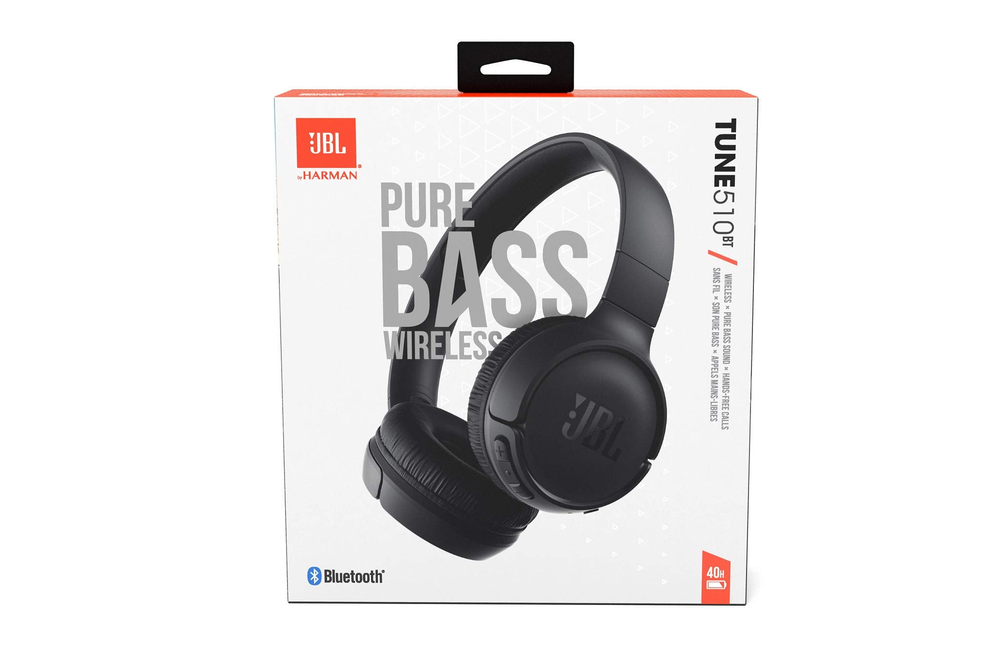 JBL Tune510 Wireless Headphones - Black