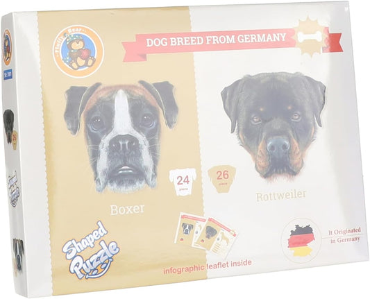 Fluffy bear sh-7001 dog breed from germany puzzle - multi color