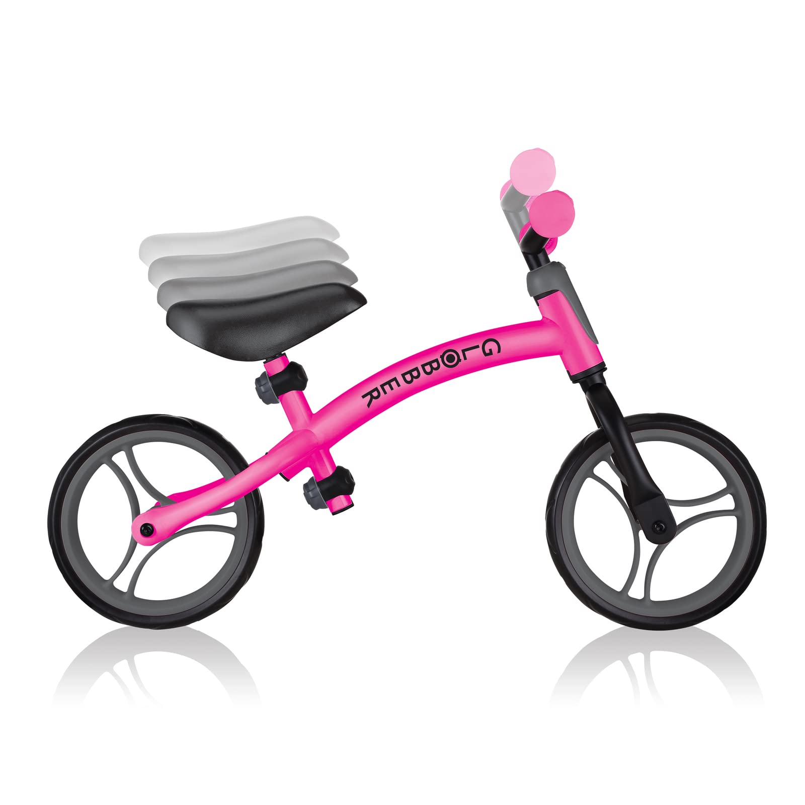 Globber - Go Bike Neon Pink Bicycles, Multicoloured (GL610210)