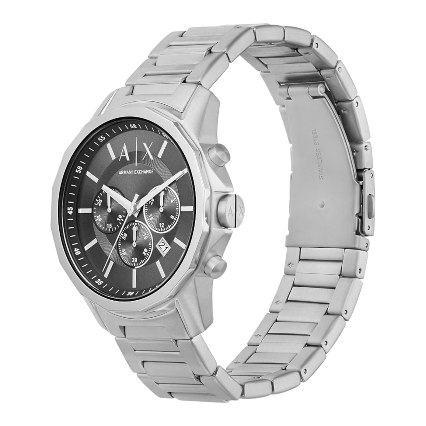 Armani Exchange Men's Chronograph Watch - 44 mm - Silver - AX1720