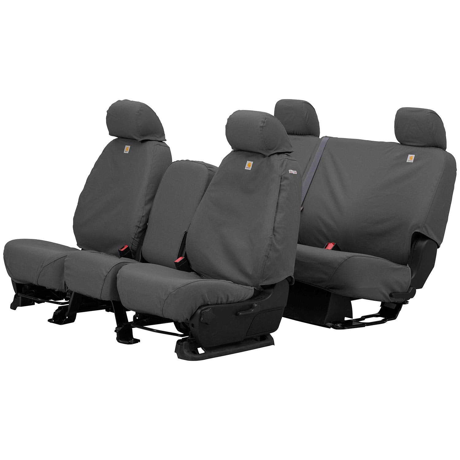 Covercraft Carhartt Seatsaver Front Row Custom Fit Seat Cover For Select Jeep Wrangler/Wrangler Jk Models - Duck Weave (Gravel) Ssc2468Cagy  ‎Covercraft   